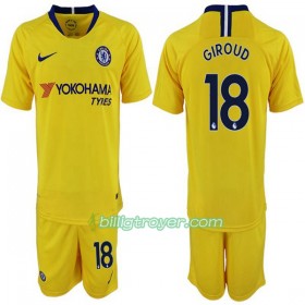 Billige Fotballdrakter Chelsea Olivier Giroud 18 Barn Bortedraktsett 2018/19 Kortermet